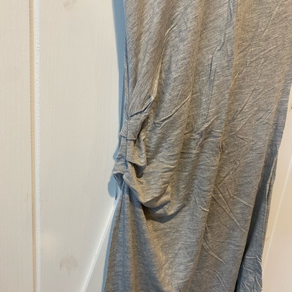 NWOT Gray Fitted Midi Dress - Picture 3 of 4